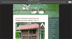 Desktop Screenshot of kleingaertnerverein-stossdorf.de