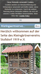 Mobile Screenshot of kleingaertnerverein-stossdorf.de