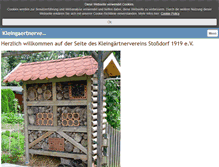 Tablet Screenshot of kleingaertnerverein-stossdorf.de